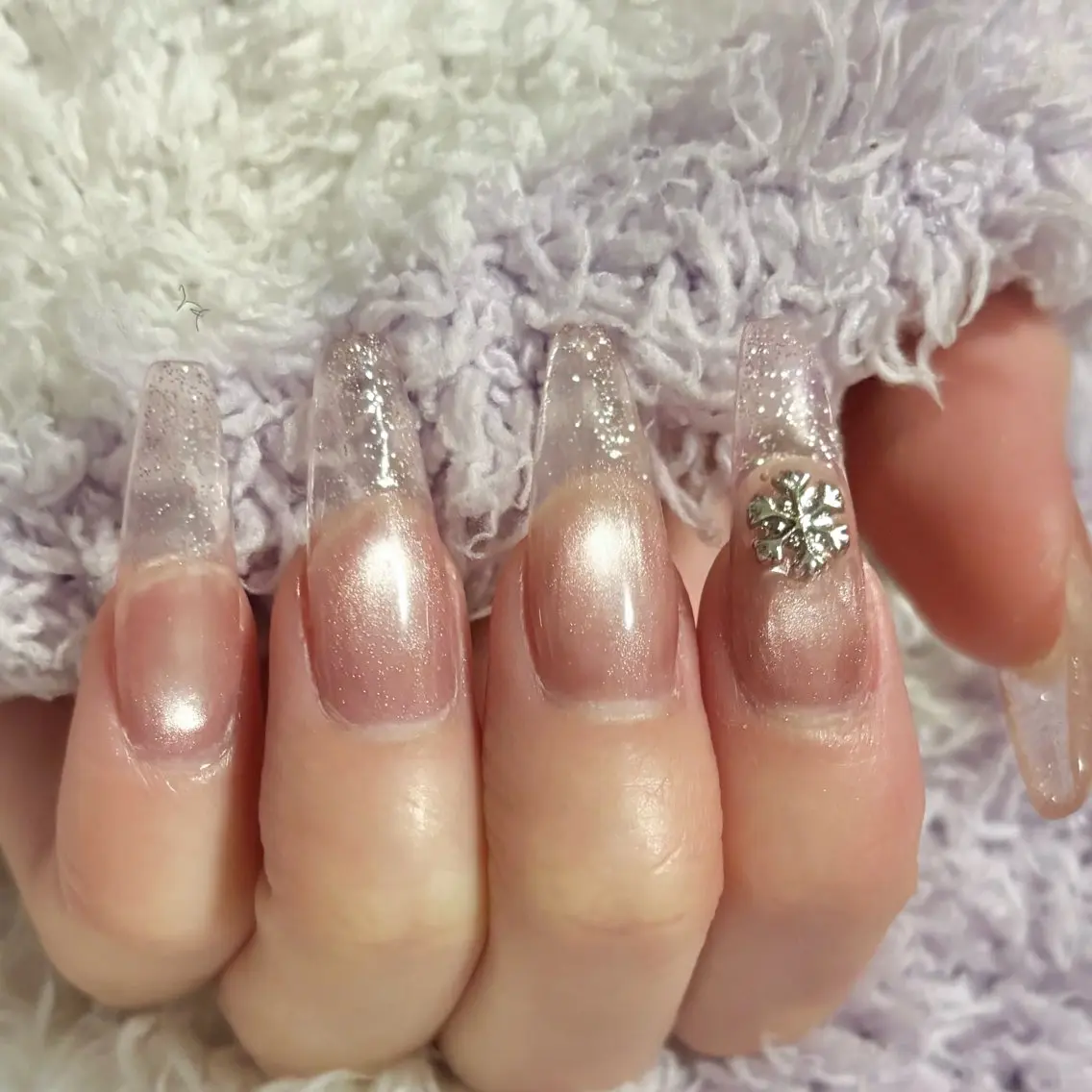 ネイル クリアネイル フレンチネイル ハンドネイル joieange sakuraのネイルデザイン