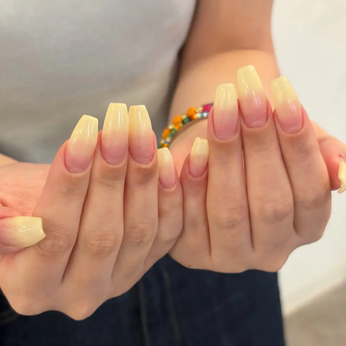 ネイル グラデーション ハンドネイル Sun Brown Mireiのネイルデザイン