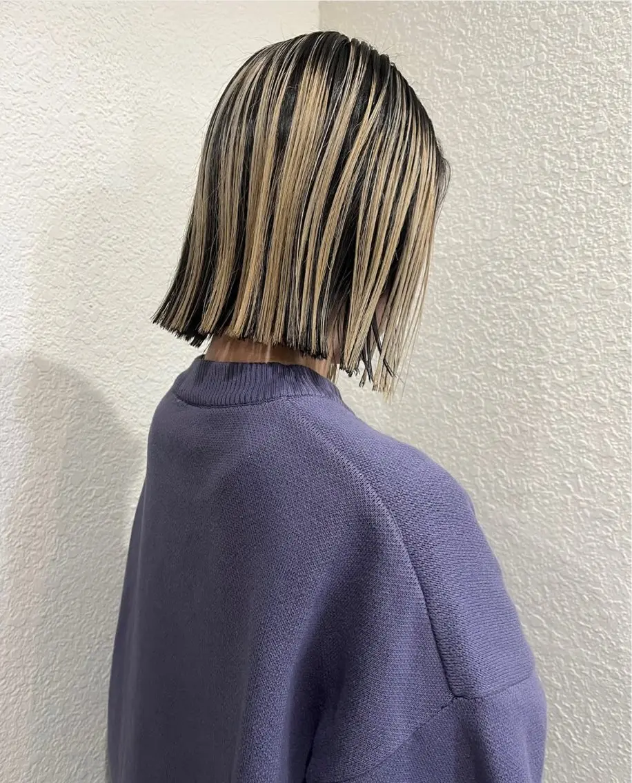 ショート カラー 透明感カラー ボブ 髪質改善 似合わせカット カット ヘアカラー NOViiiCE ボブ/ブリーチなしのヘアスタイル