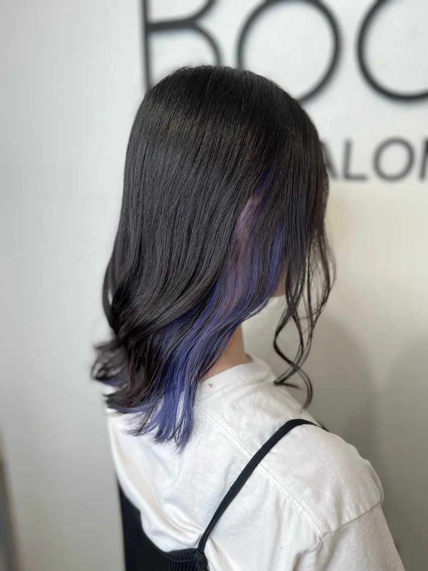 セミロング カラー DEST ゆりかのヘアスタイル