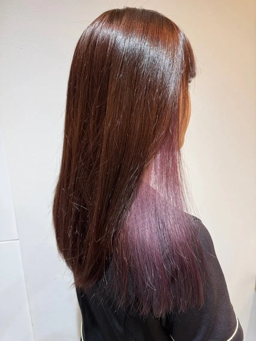 ロング カラー 山際 樹璃のヘアスタイル