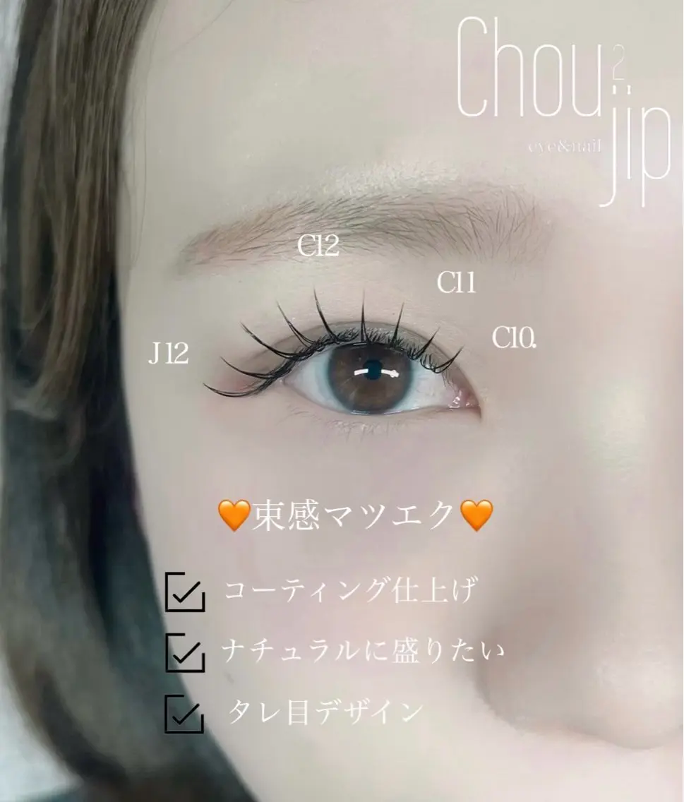 マツエク・マツパ Chou2jip 古賀繪里加のマツエク・マツパデザイン