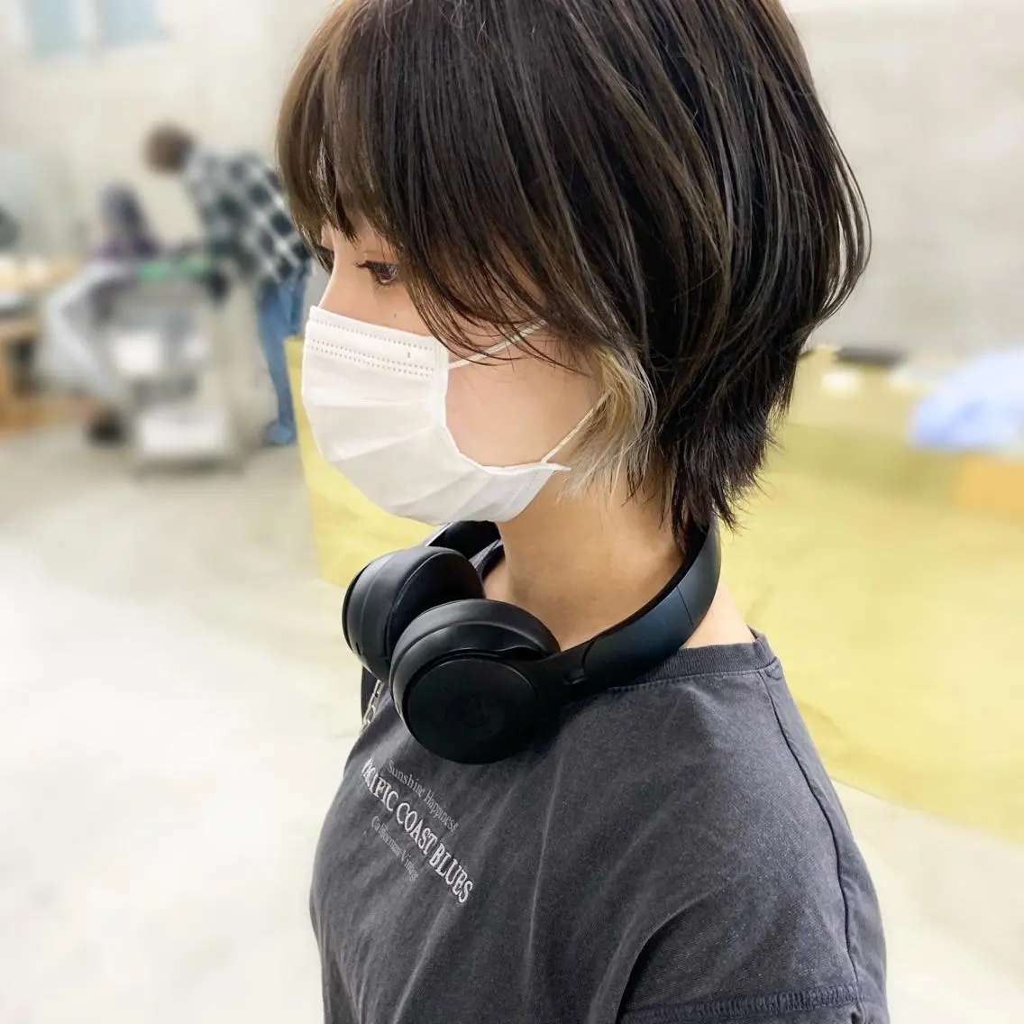 ショート 伸ばしかけ ショートヘア モエ 代々木公園/神山町のヘアスタイル