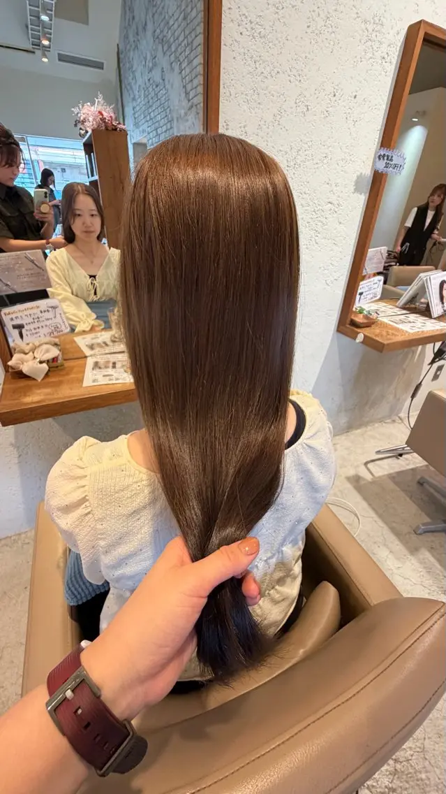 カラー はらだ まおのヘアスタイル