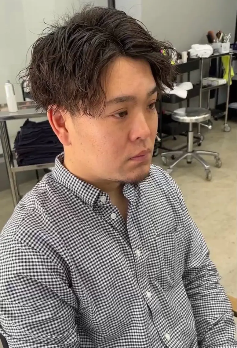 ショート パーマ メンズ メンズ専門サロン wokeのヘアスタイル