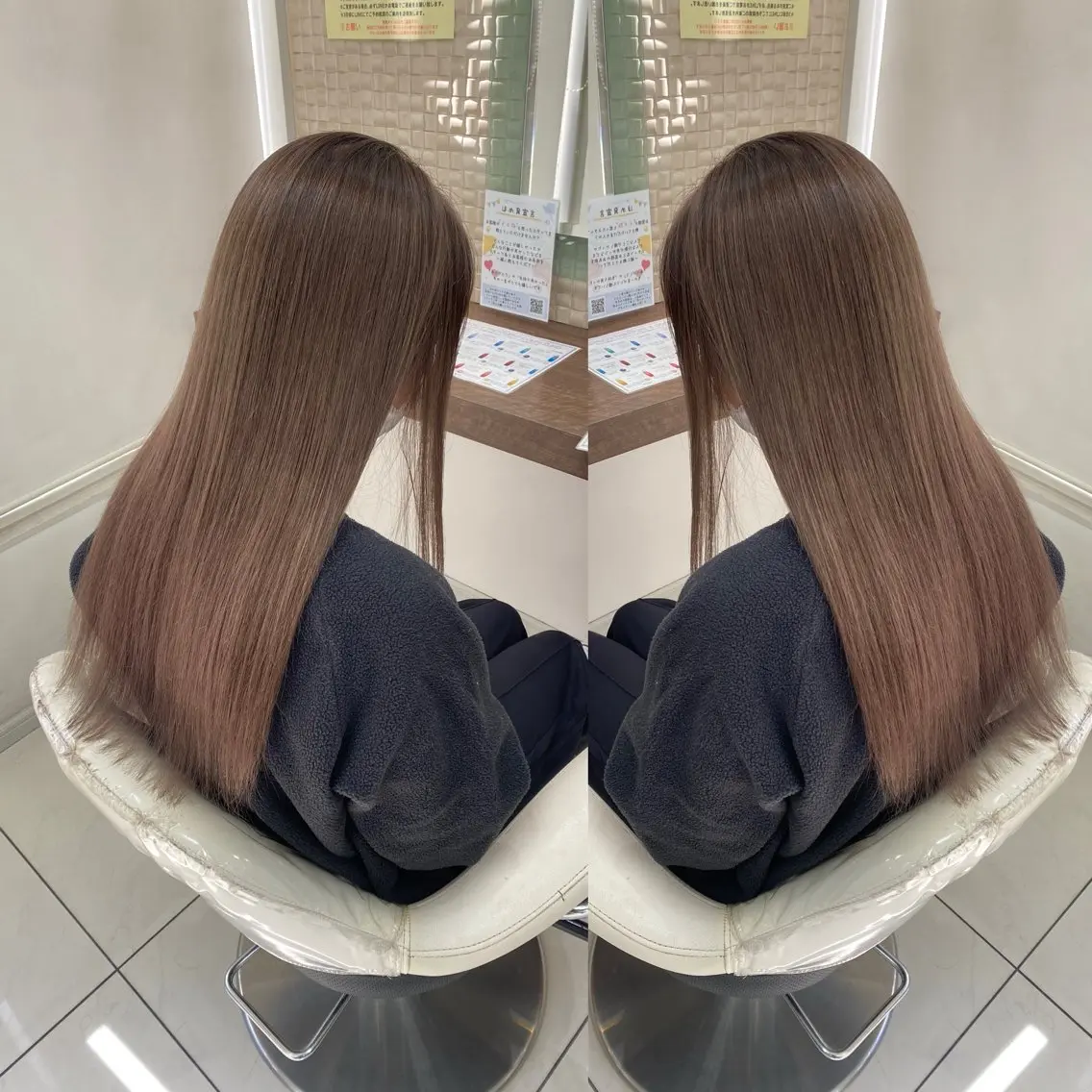 セミロング カラー カット ヘアカラー トリートメント 髪質改善カラー/店長 宮内秀峰のヘアスタイル