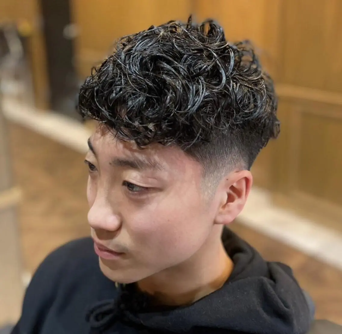 パーマ メンズ カット パーマ 本町No1カット集団 AFROのヘアスタイル