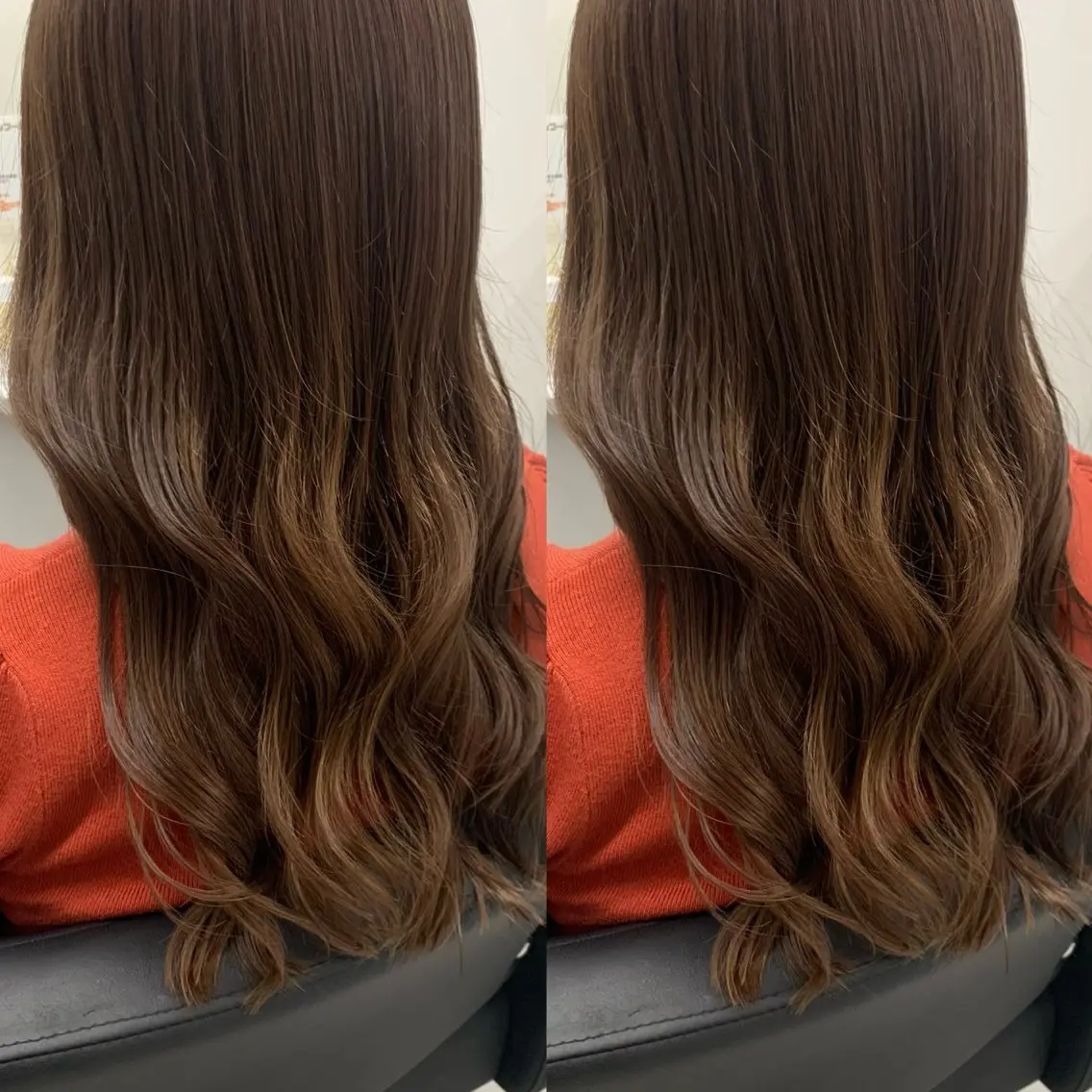 セミロング カット パーマ ブリーチ無しカラー✨ 美鈴のヘアスタイル