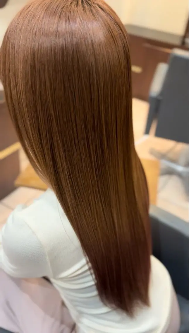 髪質改善カラー、シャンプーブロー込みの写真