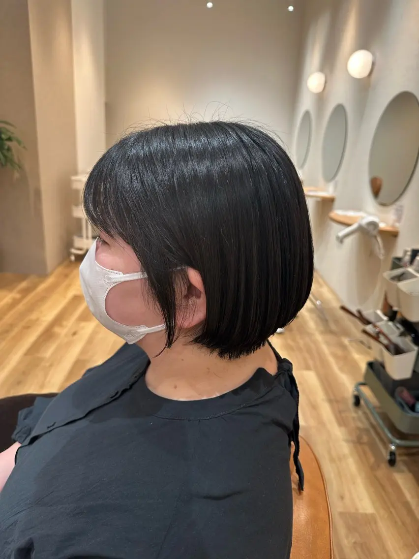 ショート ショートボブ ボブ ショートヘア 梅本 夢香のヘアスタイル