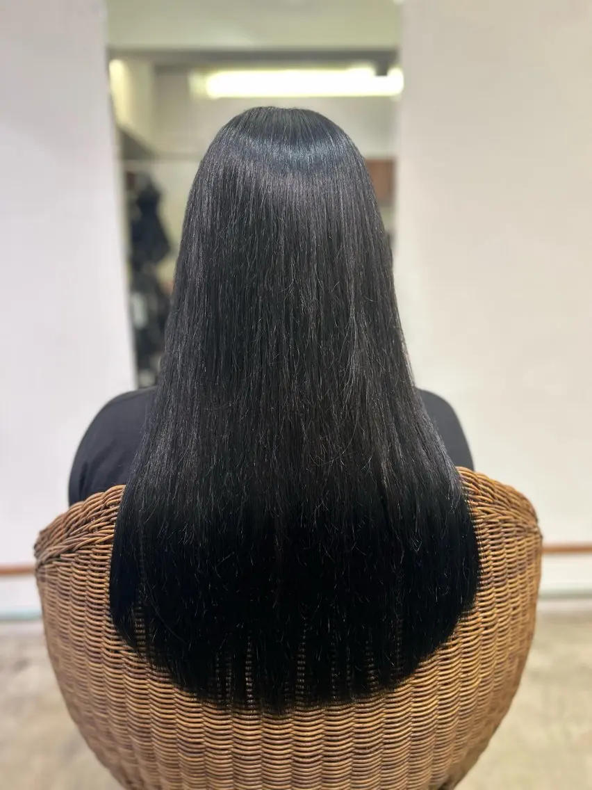 ロング カラー ブリーチ ロング 中台 まゆのヘアスタイル