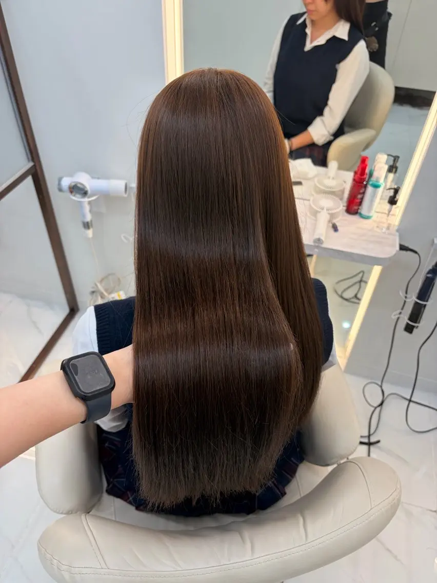 ロング カラー ダブルカラー ヘアカラー ダブルカラー/髪質改 善/京都/akaneのヘアスタイル