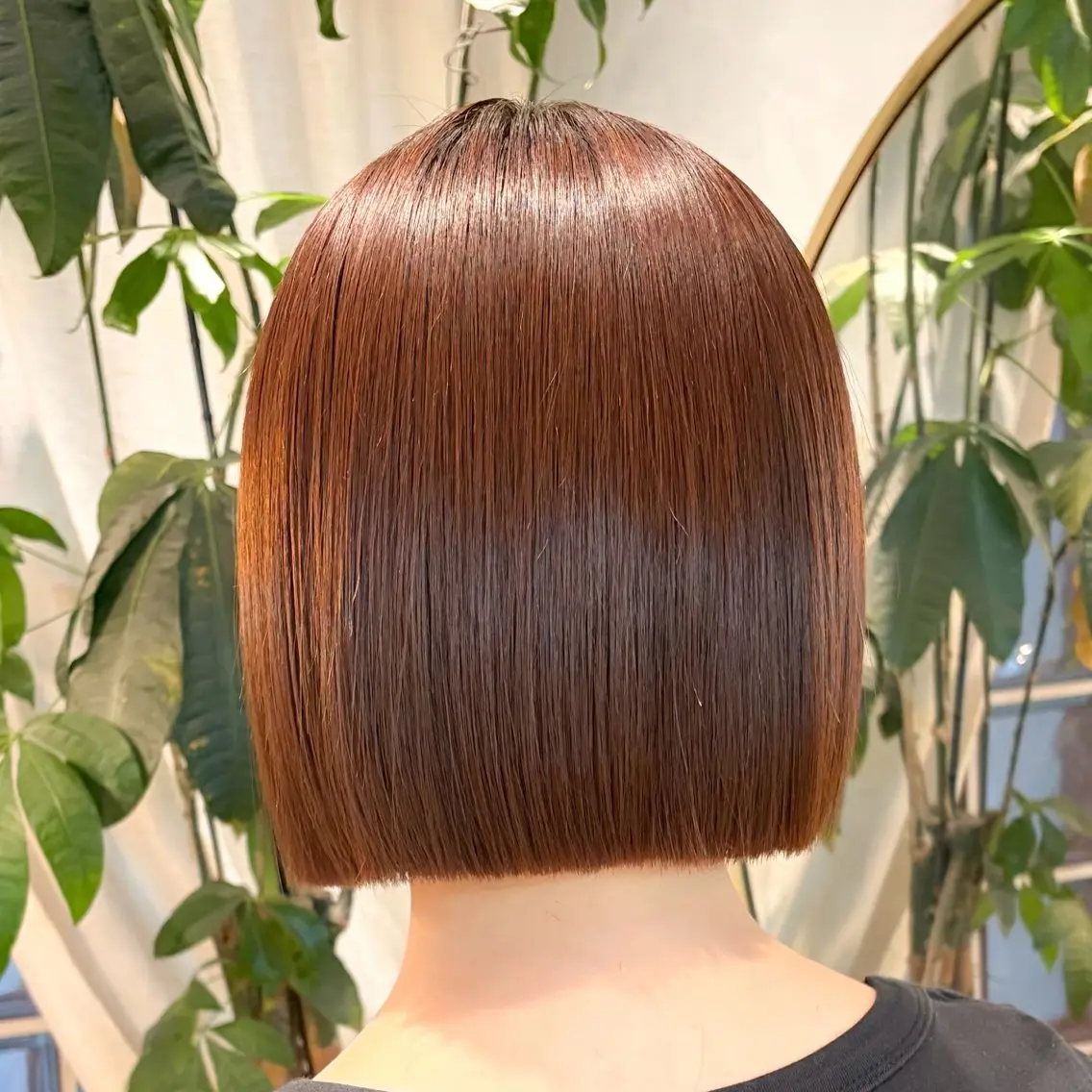 ショート オレンジブラウン ヘアカラー トリートメント ♥️ボブ髪質改善/暖 色/minami♥️のヘアスタイル