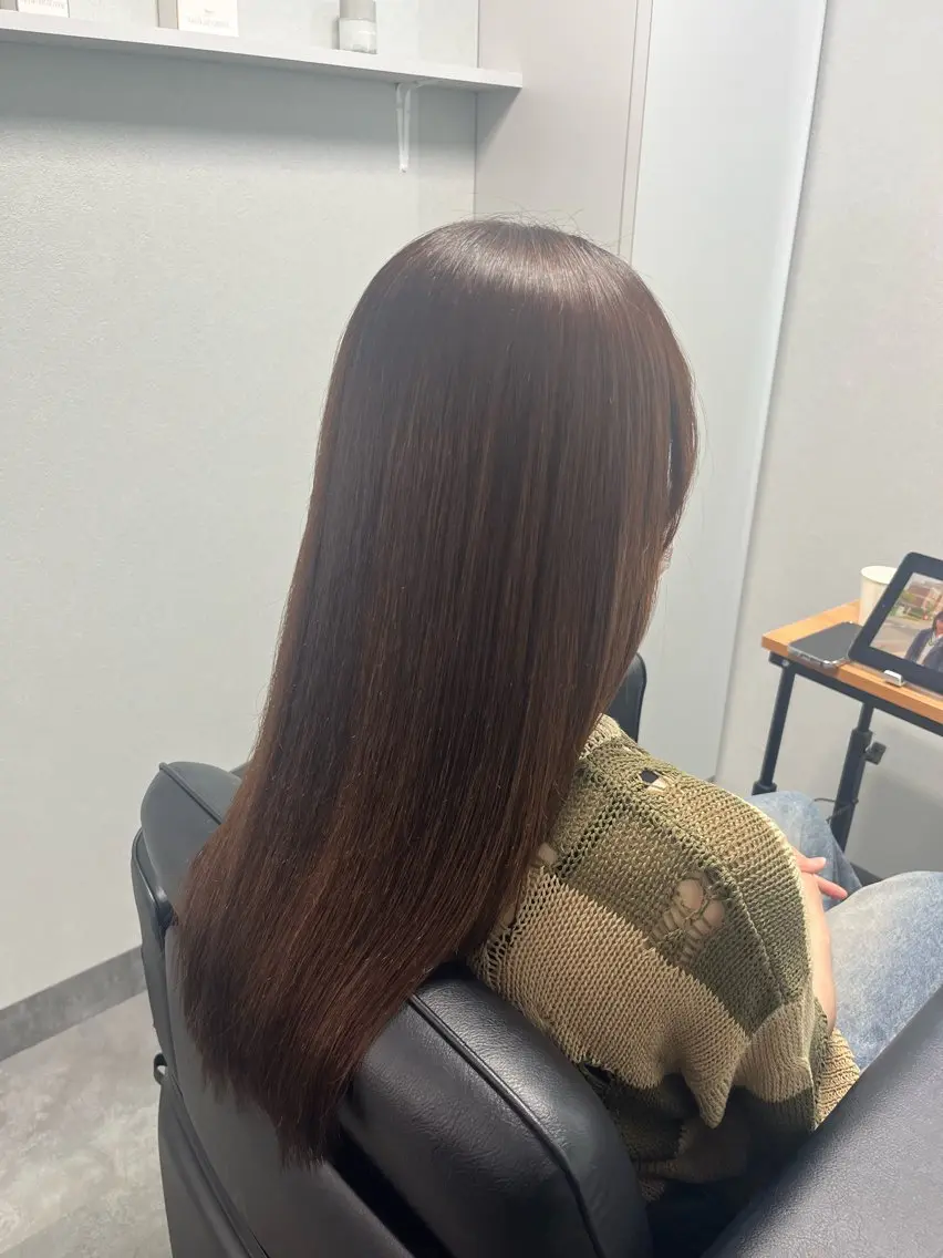 ロング カット 縮毛矯正 トリートメント 仙台/艶髪/ レイヤー/ゆうか♡のヘアスタイル