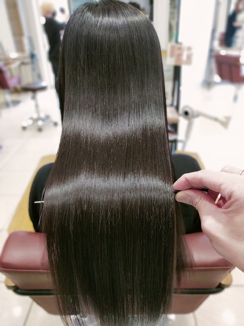 ロング カット 縮毛矯正 トリートメント ひたちなか/髪質改善 /大森ヒデトのヘアスタイル