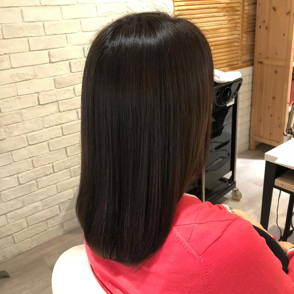 セミロング カラー カット ヘアカラー トリートメント 金子 富士のヘアスタイル