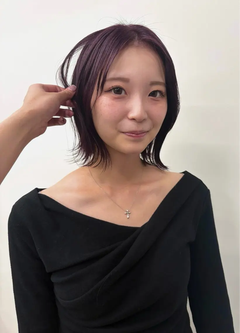 カラー 福田 梨七のヘアスタイル