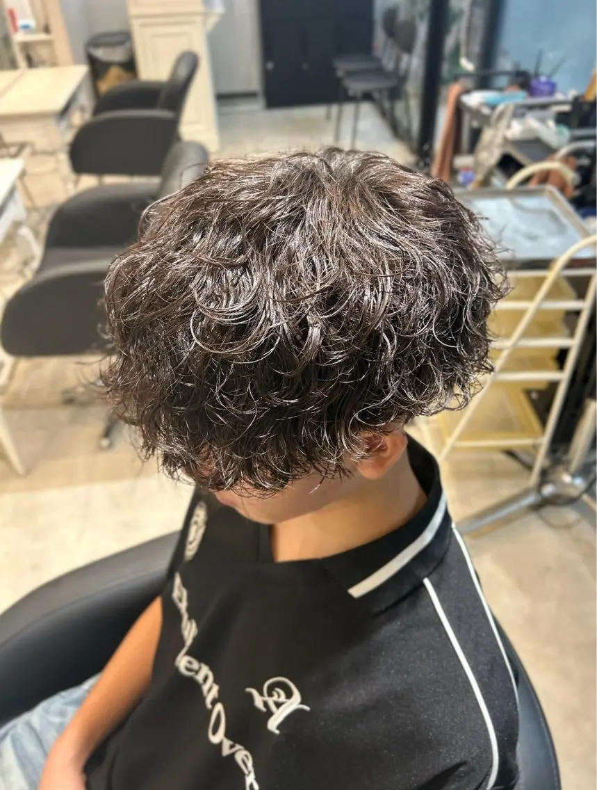 パーマ メンズ カット パーマ ✅曲がる縮毛矯正・ メンズ縮毛/森隆之介のヘアスタイル
