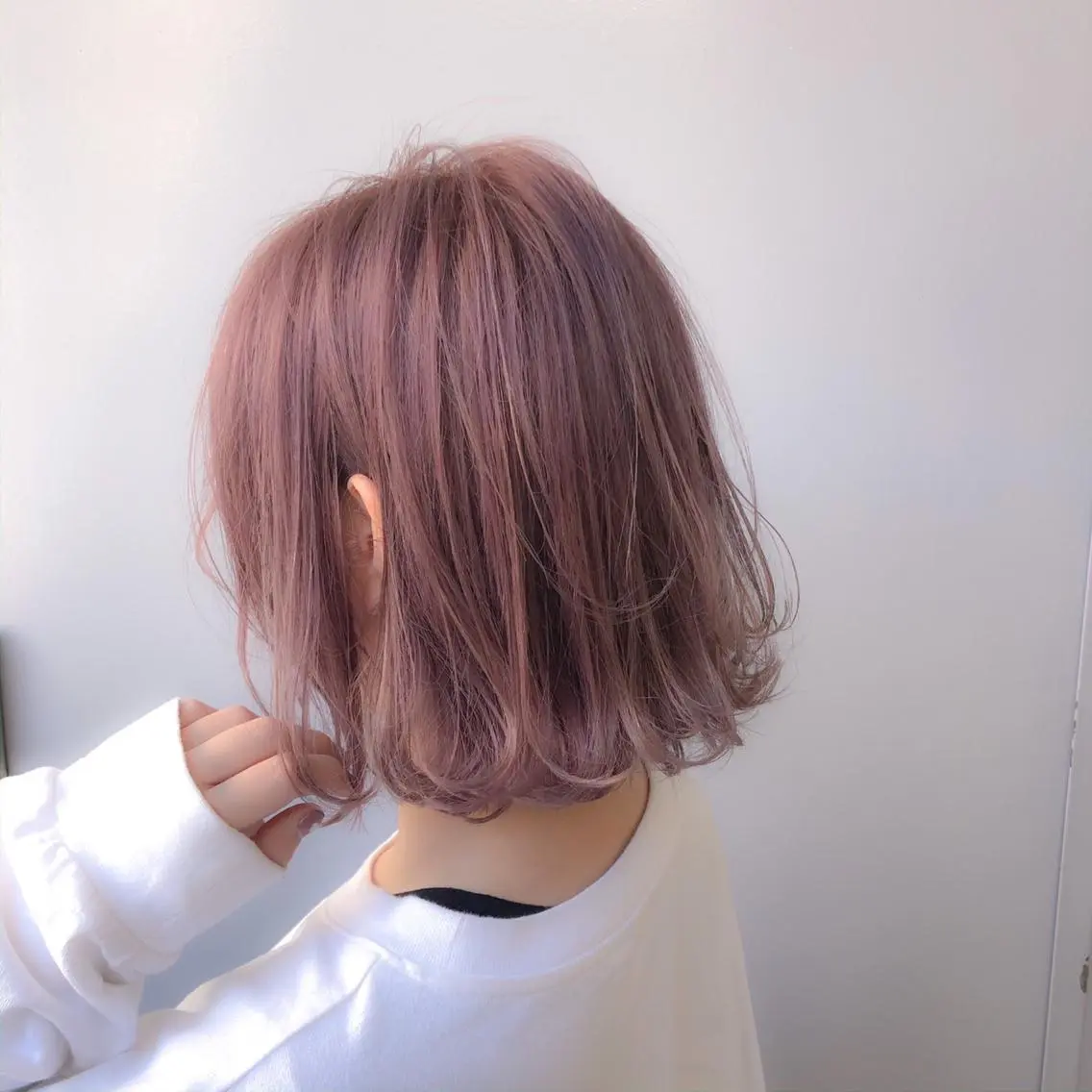 ミディアム カラー ヘアアレンジ ベージュカラー ピンクカラー ピンクベージュ 🐩推し活🐩 FUTABA🍒のヘアスタイル