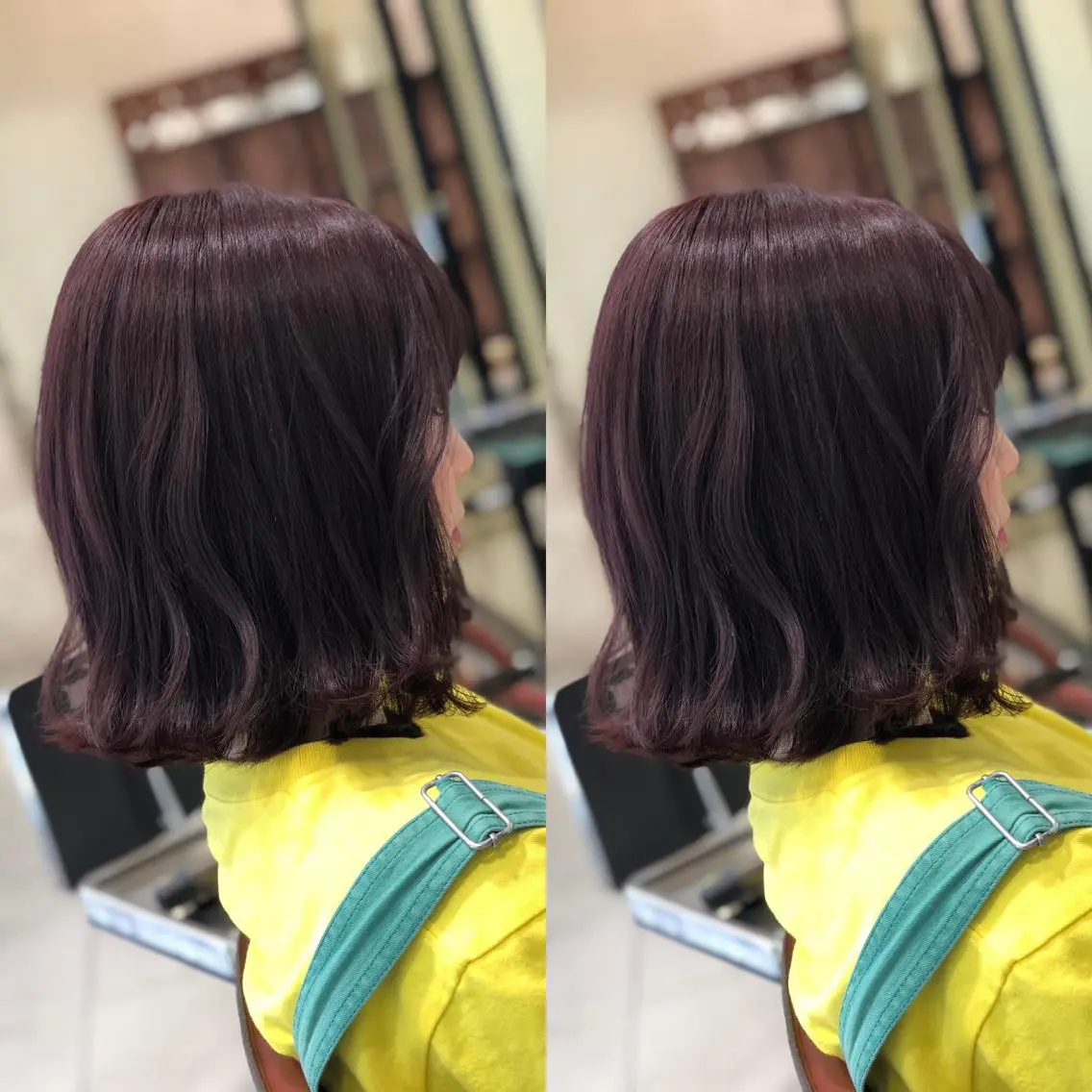 ミディアム カット ヘアカラー Y Uのヘアスタイル