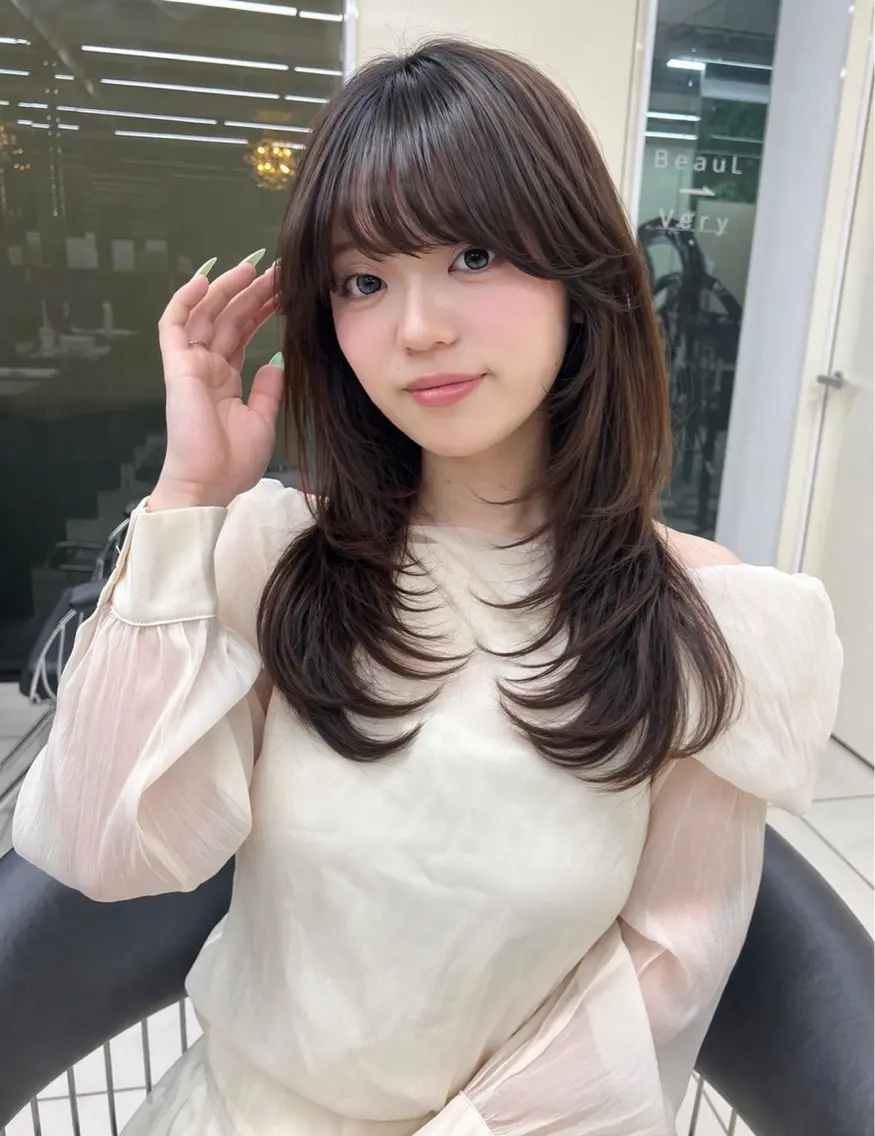 ロング 髪質改善透明感カラー 🩵🫧Hanakaのヘアスタイル