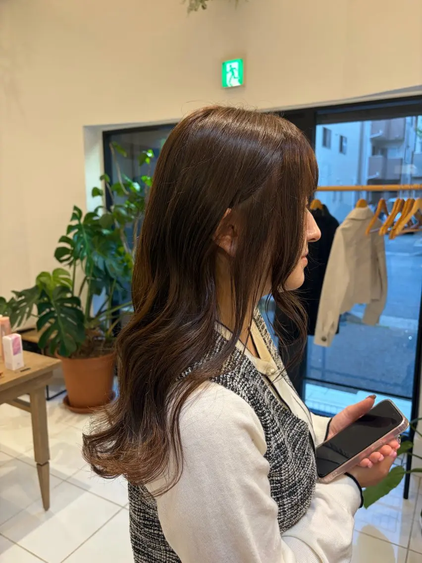ロング カット ヘアカラー 悠良/平塚店 似合わせ/透明感のヘアスタイル