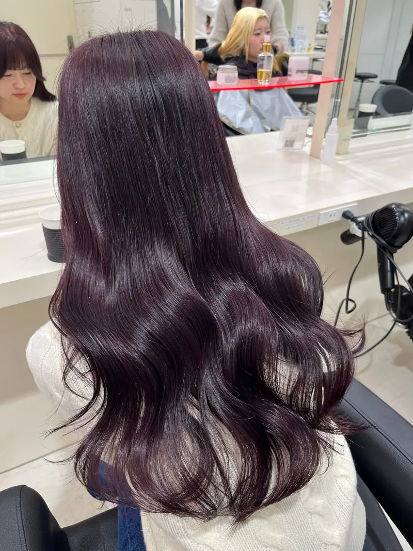 カラー 🍒ブリーチなし🍒 暖色🍒YUUNAのヘアスタイル