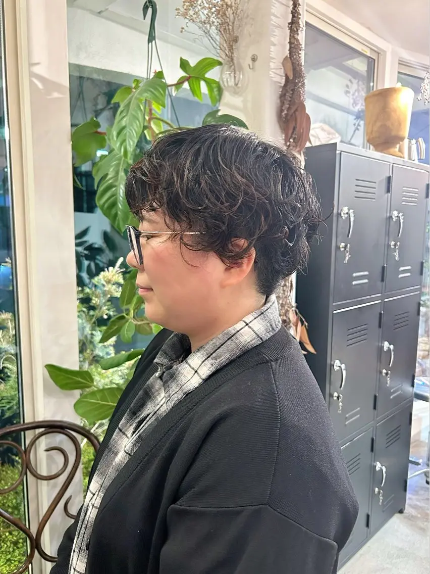 ショート パーマ ショートヘア 谷澤 朋佳のヘアスタイル