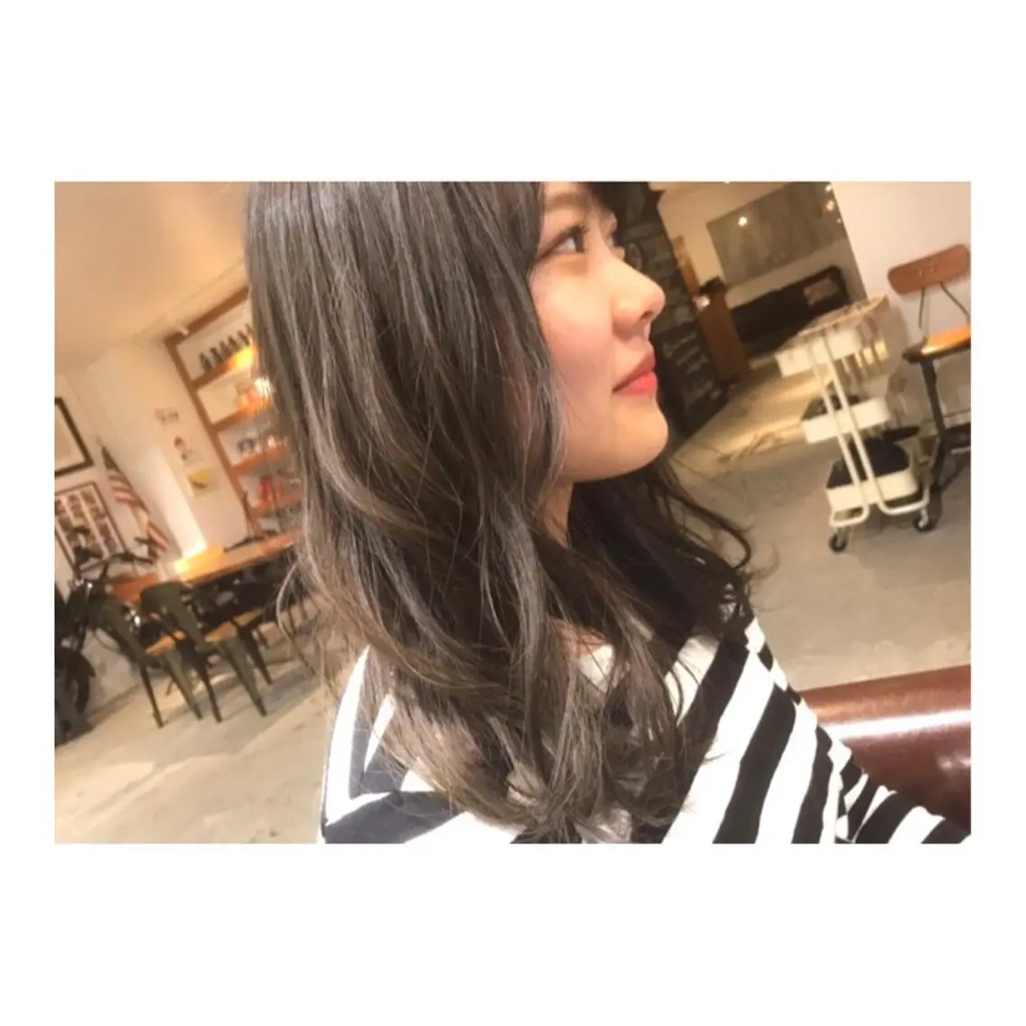 ロング カラー 透明感カラー グレージュ 竹嶌 健吾のヘアスタイル