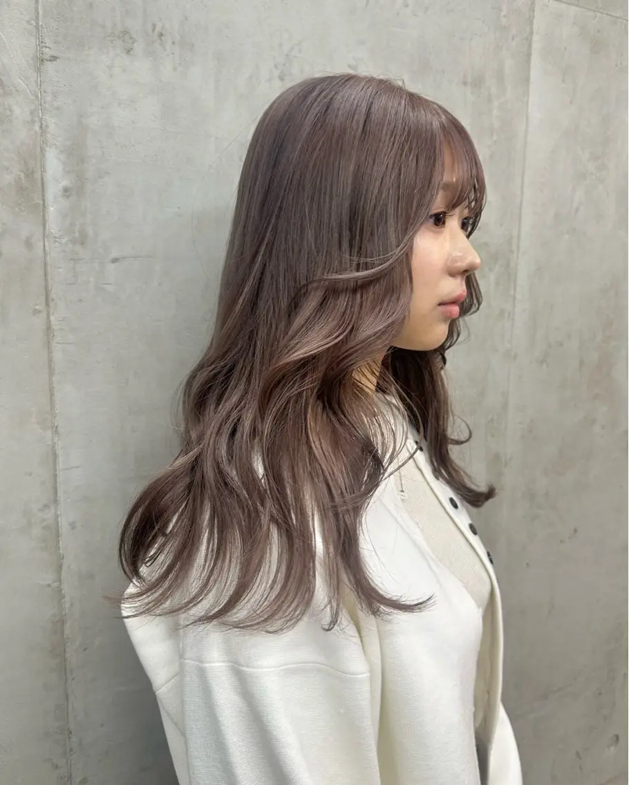 ロング カラー グレージュ ヘアカラー トリートメント カットモデル募集中 ／HARUKA🎀のヘアスタイル