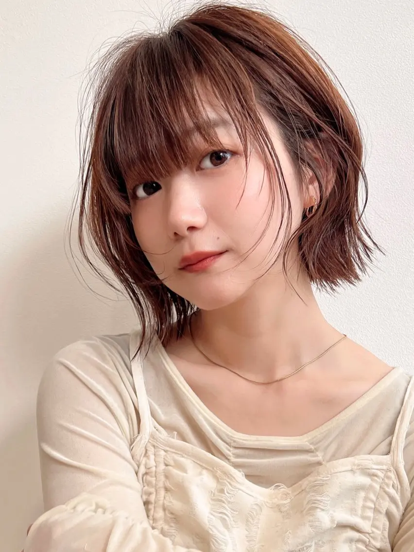 【人気No.1】🍀可愛すぎないレイヤーボブカット➕極潤トリートメント🍀 ✨イメージを変えたい方へ✨の写真
