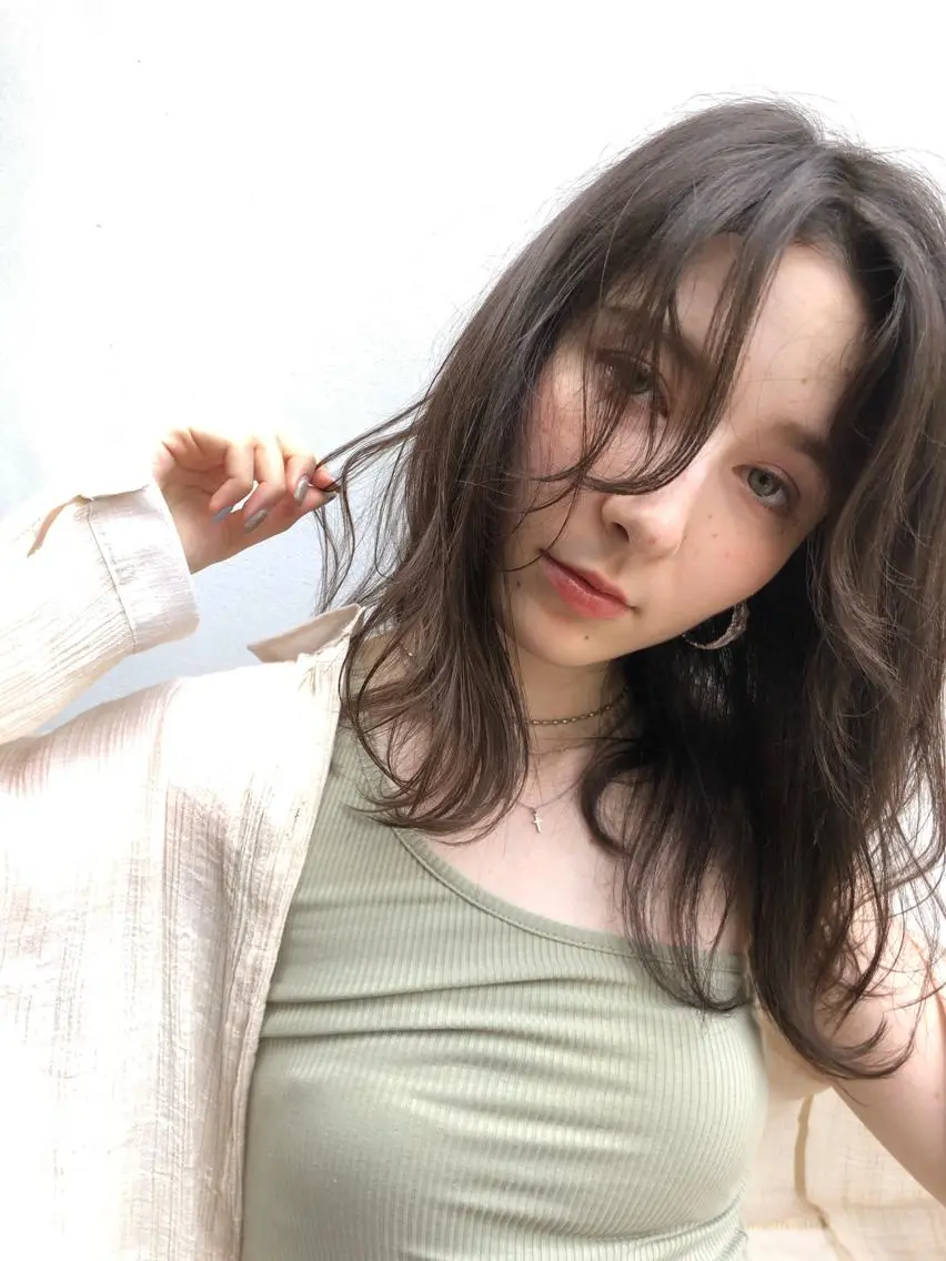 ☝🏽人気NO.1☝🏽ブリーチなしで透明感、赤み消し💙カット×イルミナカラー×極上トリートメントの写真