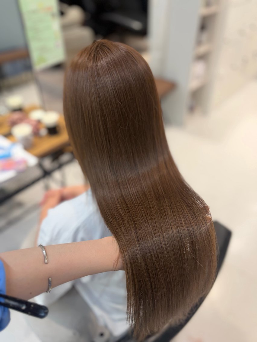 ロング カット ヘアカラー MANA /赤み消しカラー🌿のヘアスタイル
