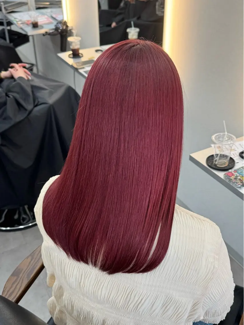 ミディアム ヘアカラー 🫧はるか🫧 ブリーチ・髪質改善のヘアスタイル