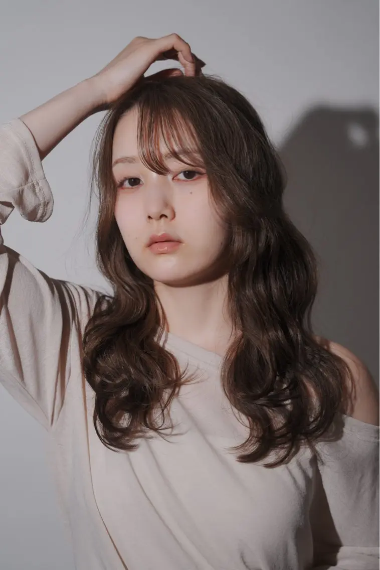 ロング 永田 風音のヘアスタイル
