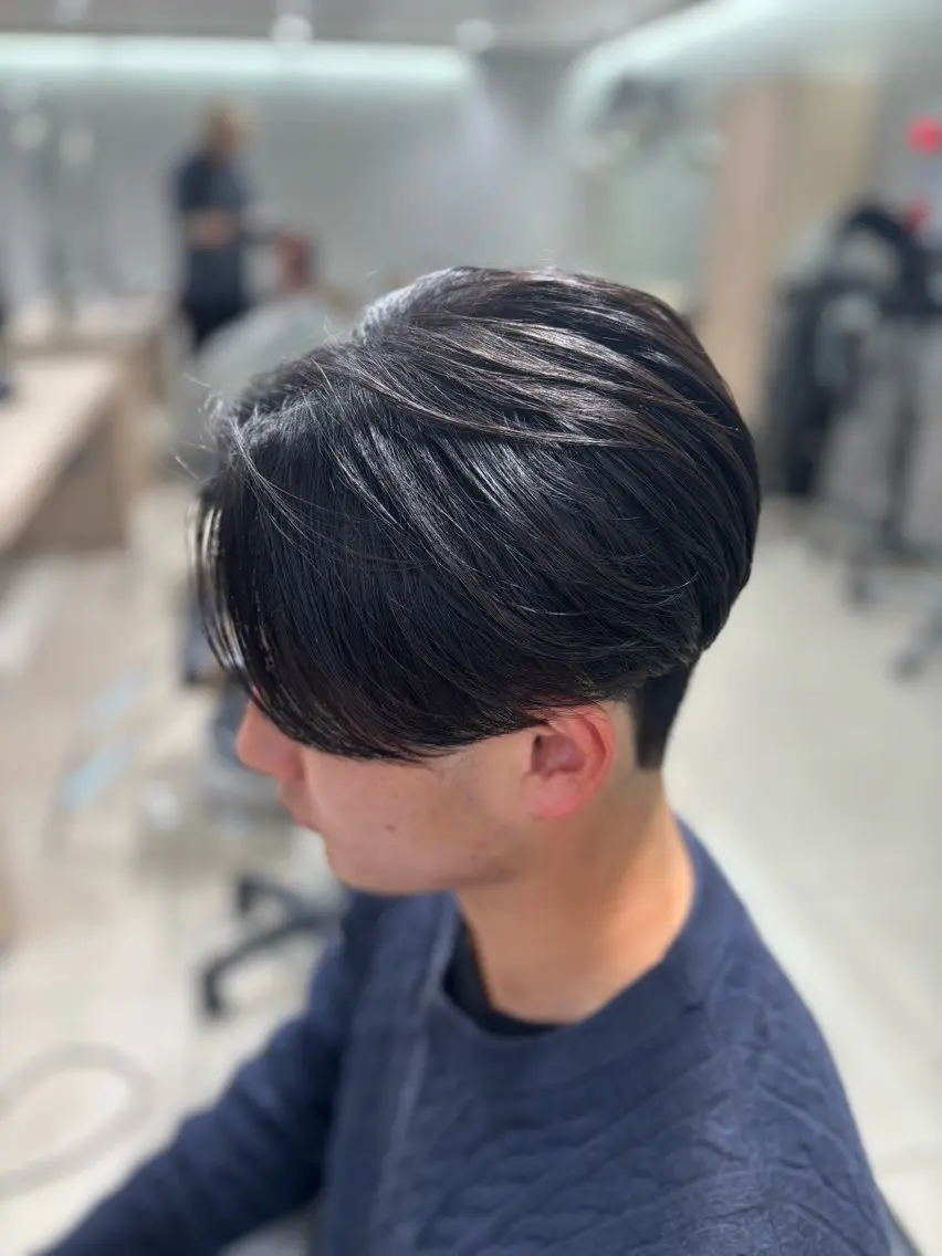 ミディアム カラー パーマ メンズ カット 縮毛矯正 メンズ比率 90%/林慶太のヘアスタイル