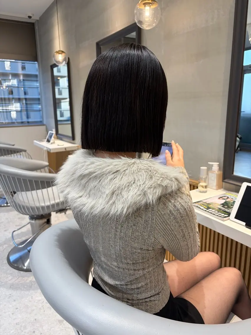 ショート カラー カット ヘアカラー 縮毛矯正 トリートメント 美髪矯正/レイヤー 赤み消し/はるかのヘアスタイル