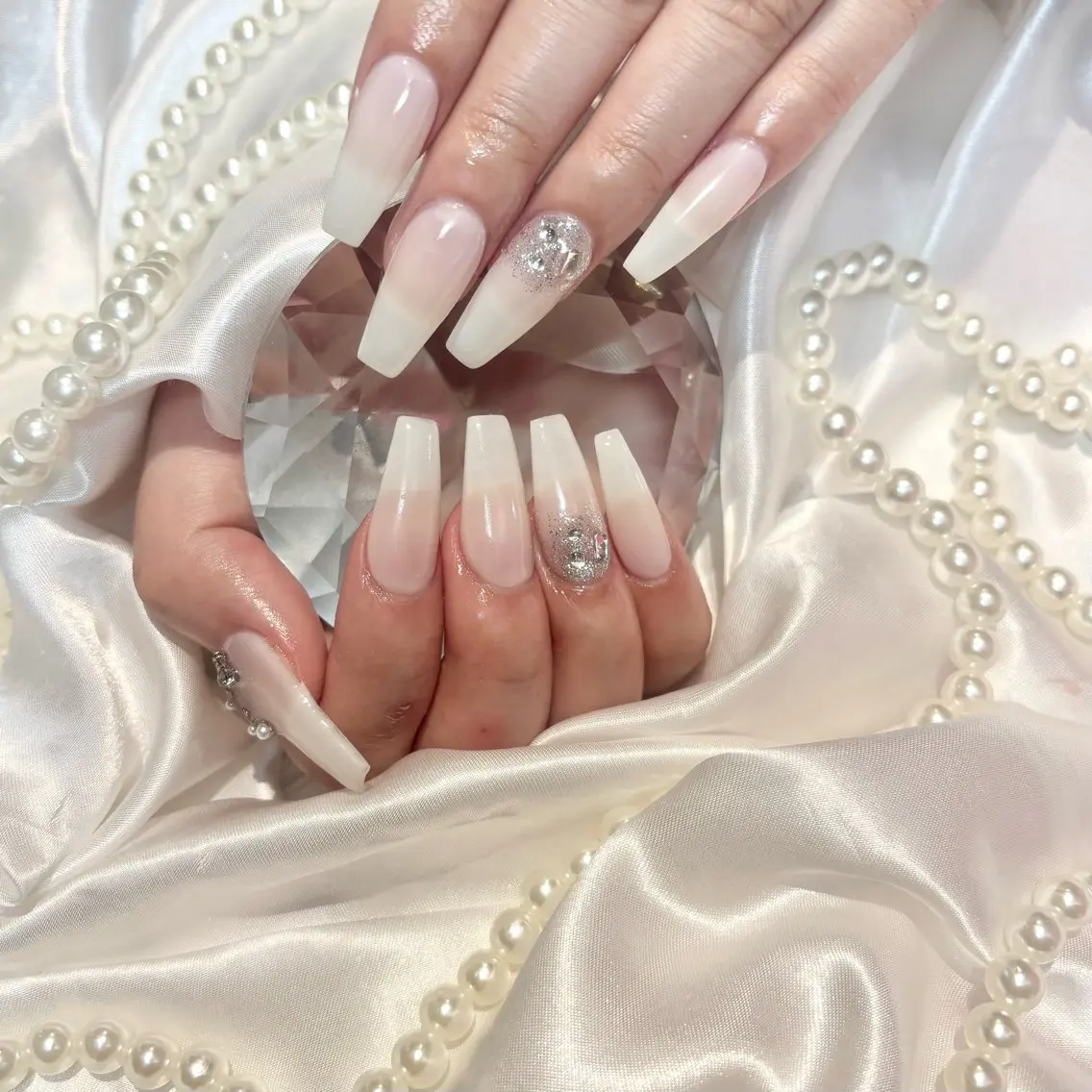 【HAND】オフあり🍒チップ長さ出し10本＋定額シンプルコースの写真