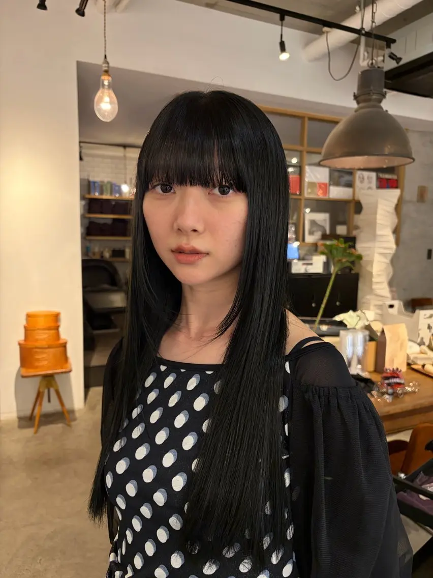 ロング カラー ヘアカラー アワタケ リンのヘアスタイル