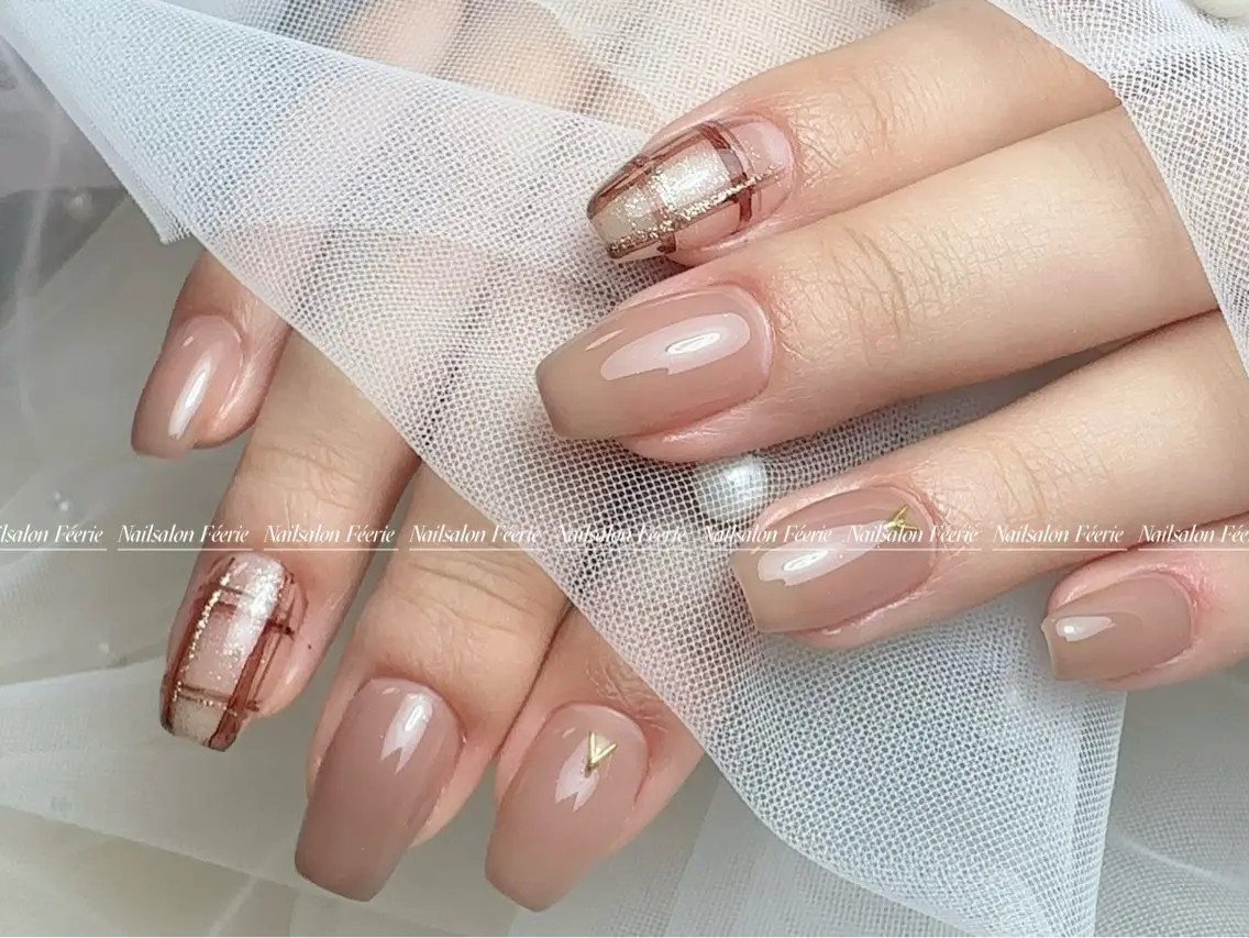 ネイル 成人式 長さ出し フットネイル フレンチネイル ジェルネイル ハンドネイル ハンドケア nail salon Feerieのネイルデザイン