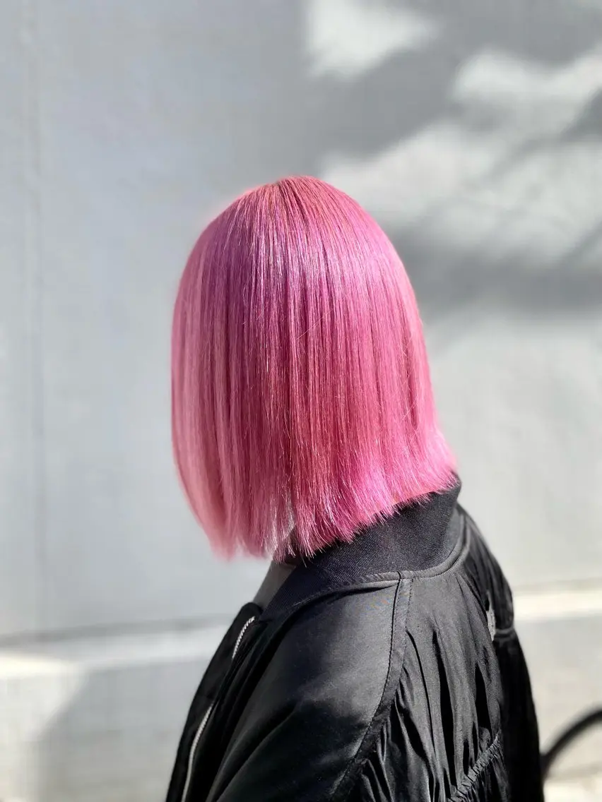 ミディアム カット ヘアカラー トリートメント GLOSS 心斎橋 山上のヘアスタイル