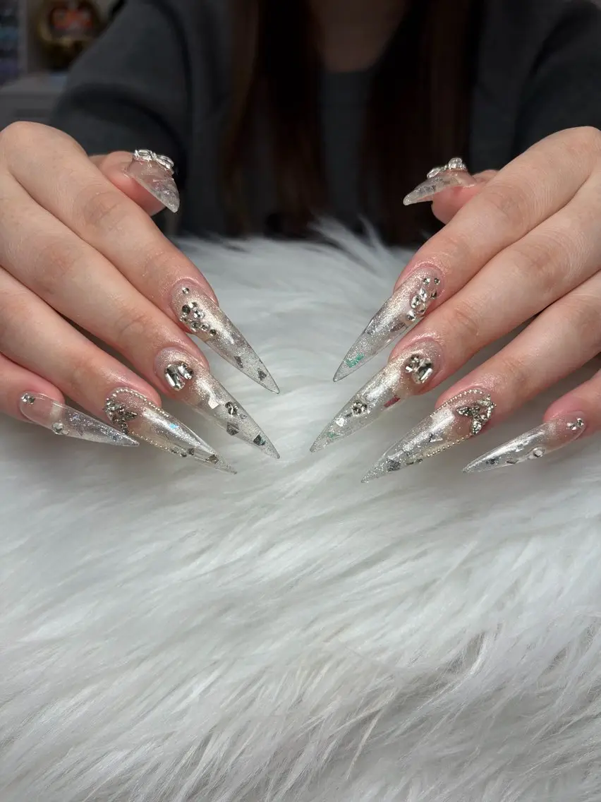 ネイル アートネイル 長さ出し ジェルネイル マグネットネイル ニュアンスネイル ハンドネイル Cloudy Chan Nailのネイルデザイン