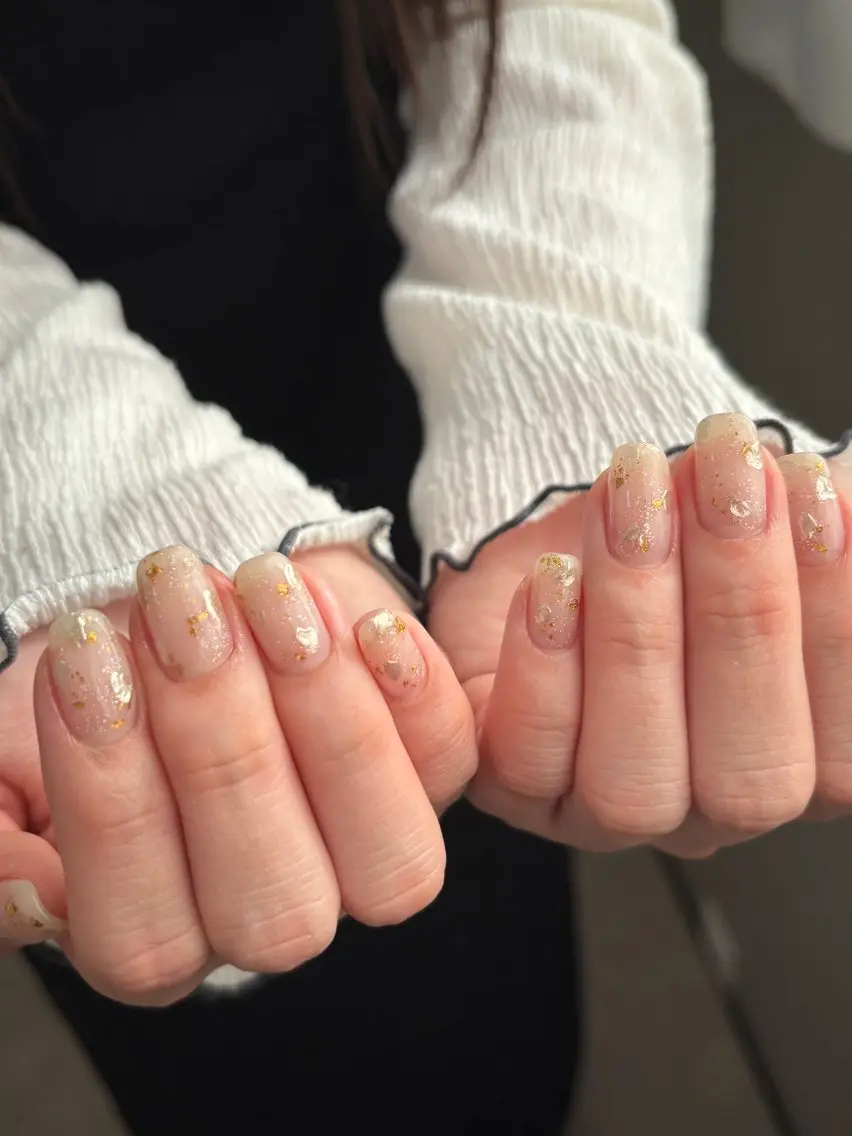 ネイル アートネイル クリアネイル ジェルネイル キラキラネイル ラメ(グリッター) ハンドネイル nail salon toki.のネイルデザイン