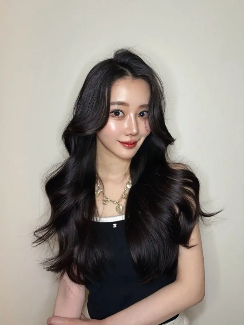 ロング カラー カット ヘアカラー トリートメント ワンホンヘア🇨🇳 髪質改善/itaruのヘアスタイル