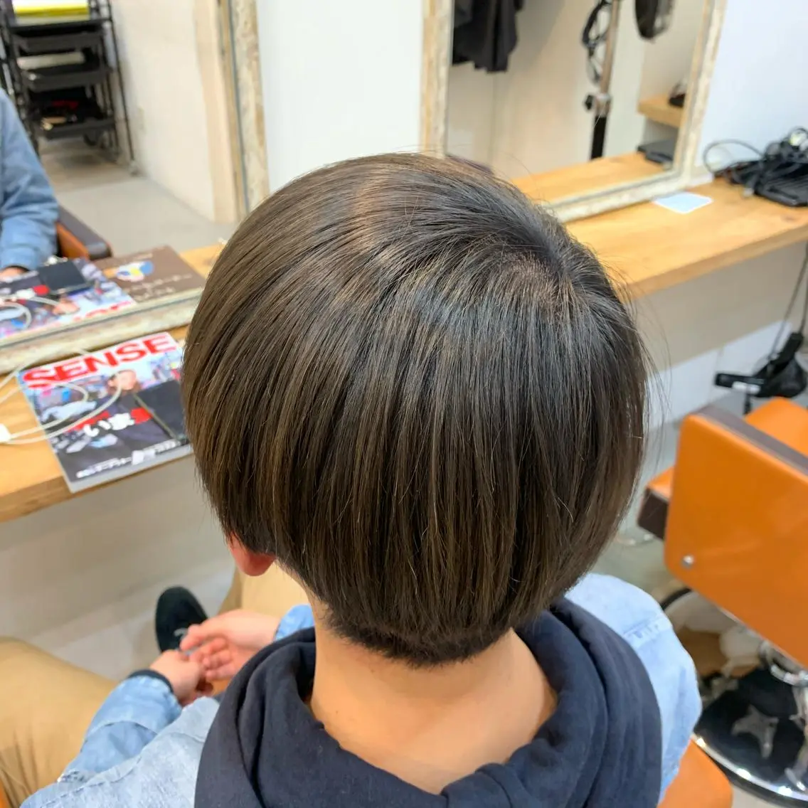 ショート カラー メンズ メンズブリーチ ブリーチ 透明感カラー グレージュ オリーブグレージュ navile原宿 yumaのヘアスタイル