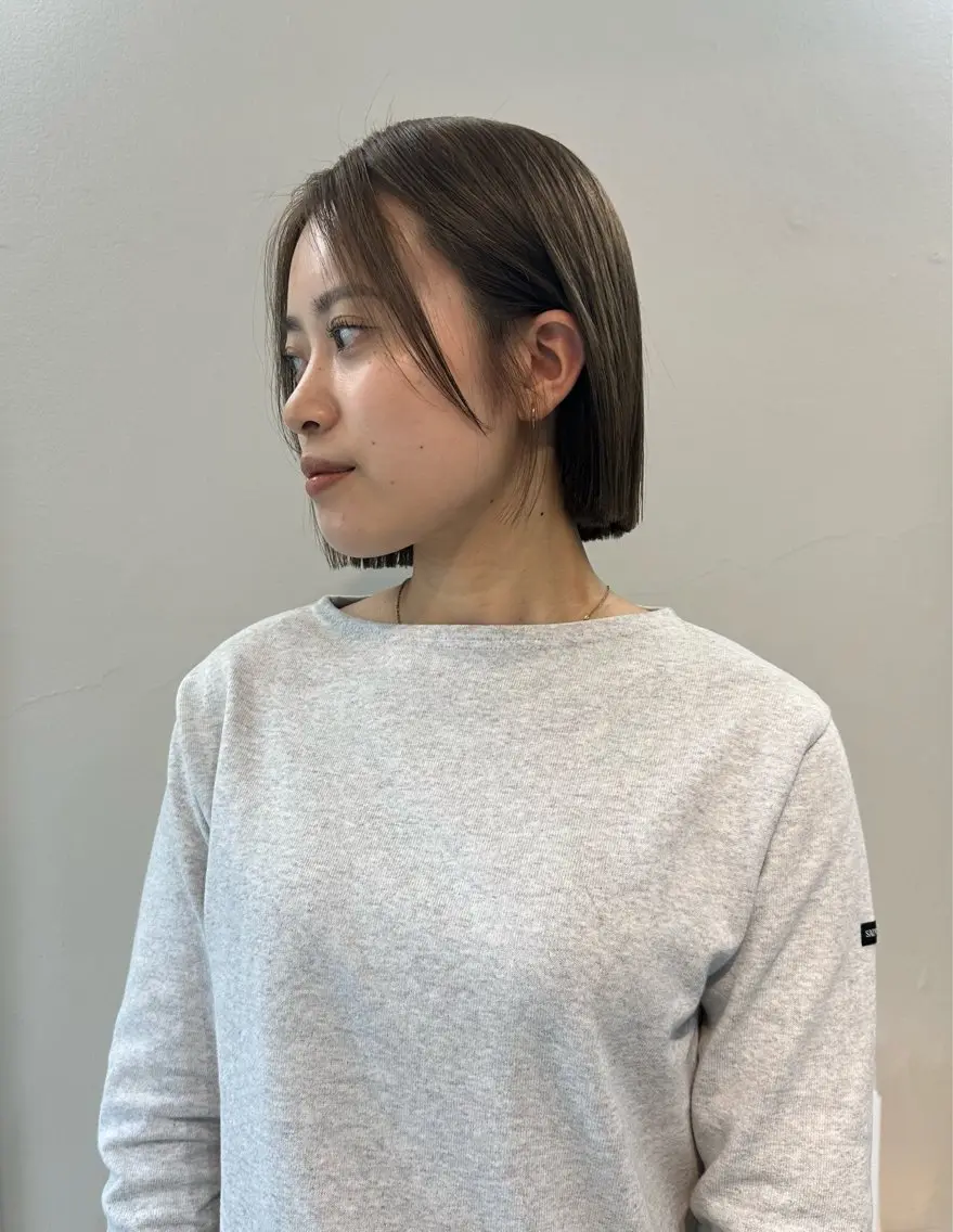 ミディアム カラー 竹中 彩音のヘアスタイル