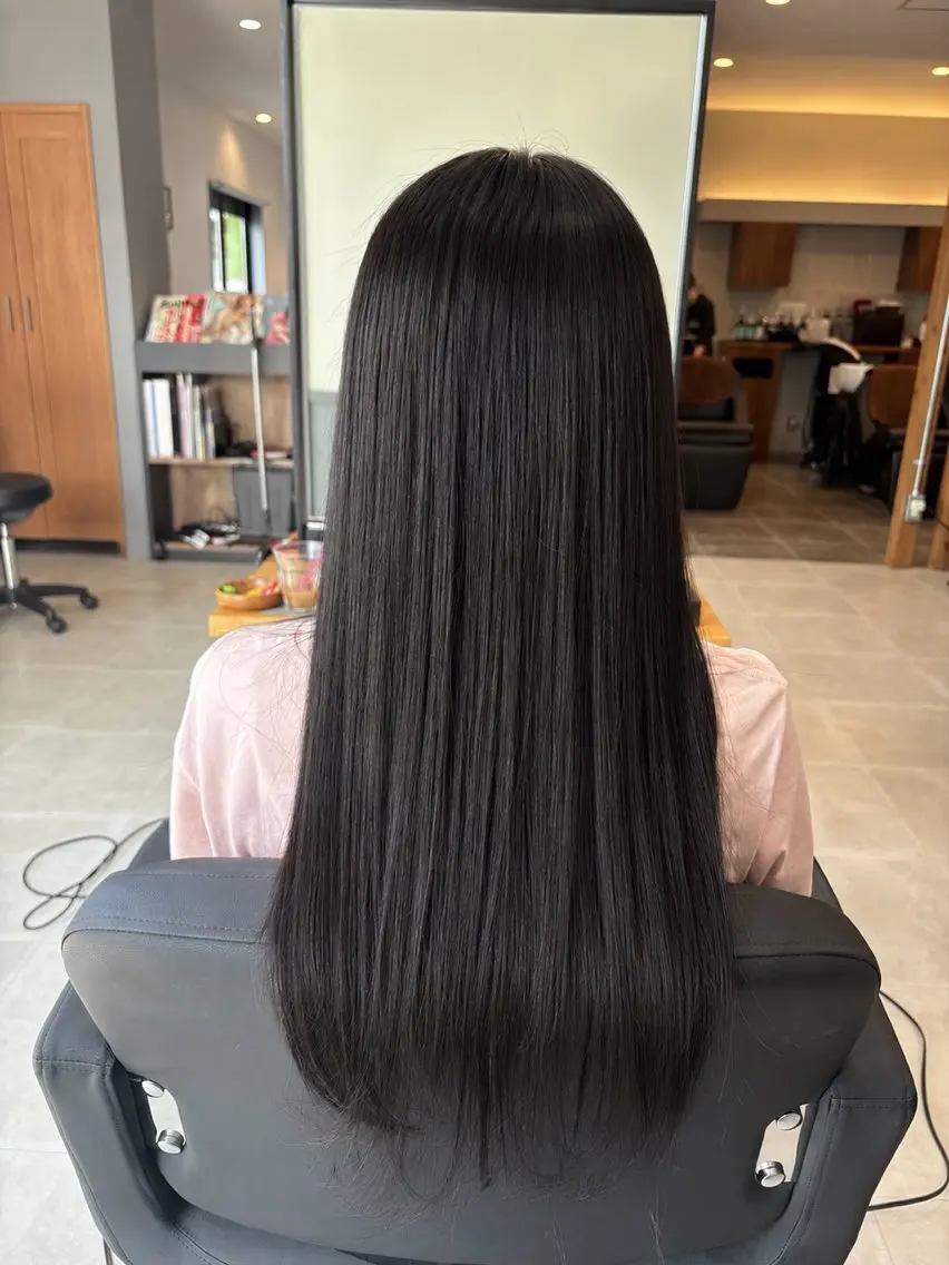 ロング 永井 美優のヘアスタイル