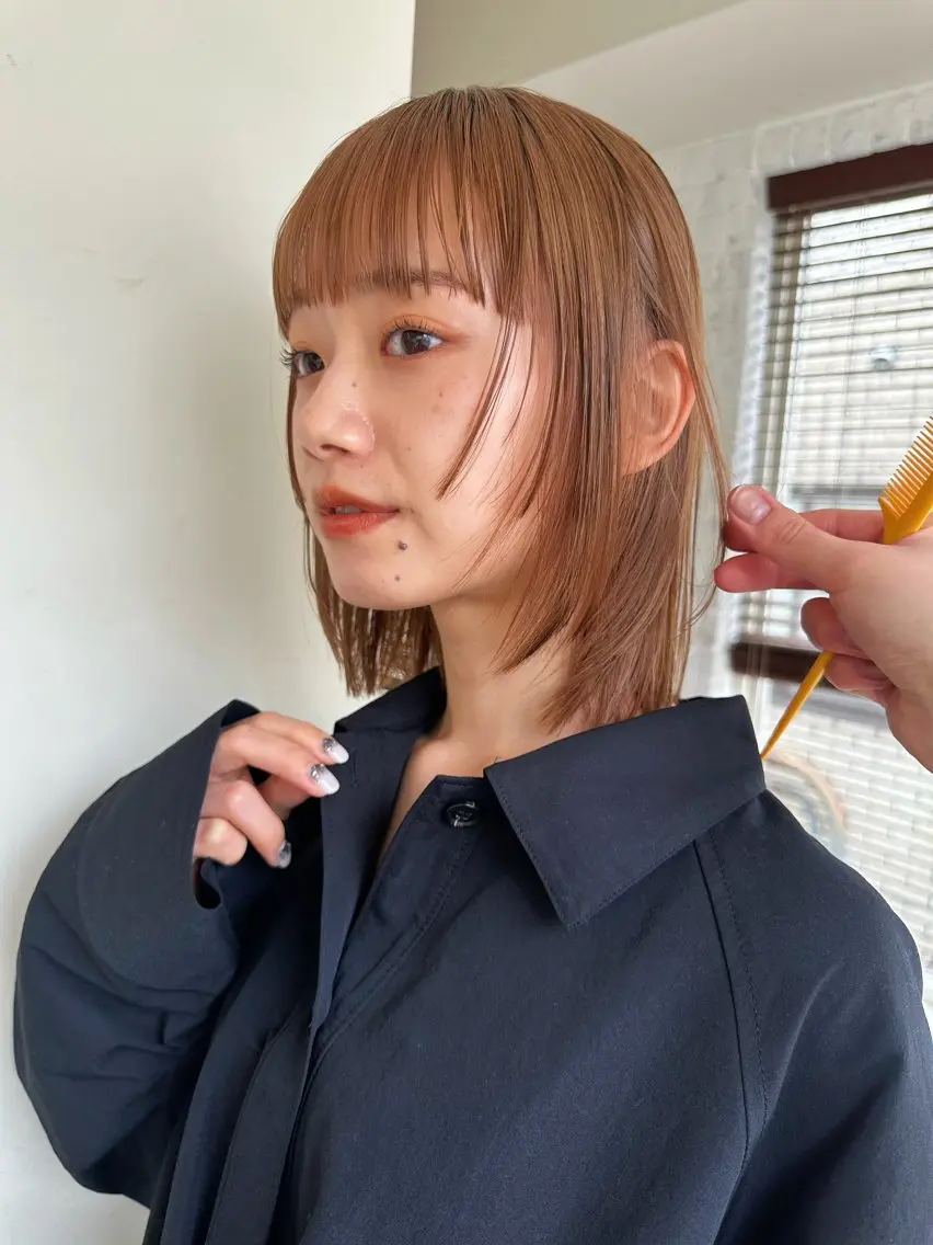 ショート カラー ボブレイヤー ボブ レイヤーカット ❤️アヤカ レイヤーカット❤️のヘアスタイル