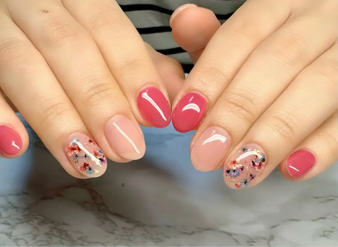 ネイル オーロラネイル ワンカラーネイル 冬ネイル クリスマス Mai’s nailのネイルデザイン