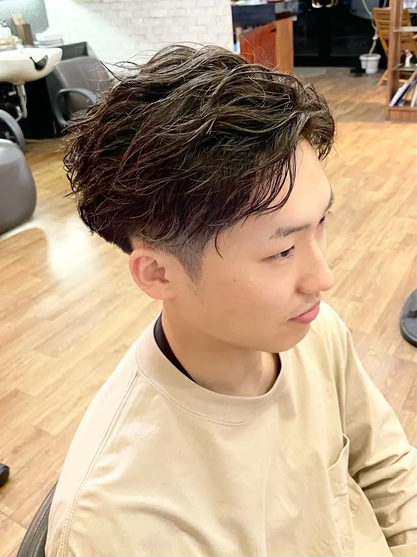 パーマ メンズ カット パーマ ✨髪質改善✨ HIROTOのヘアスタイル